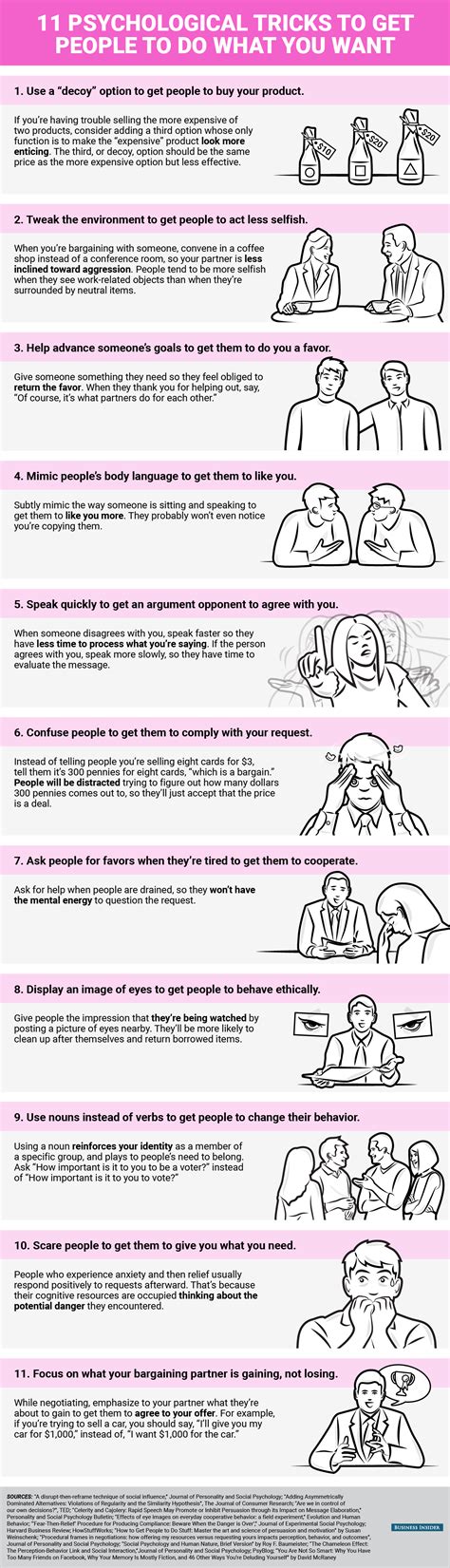 11 Psychological Tricks To Get People To Do What You Want Tfe Times