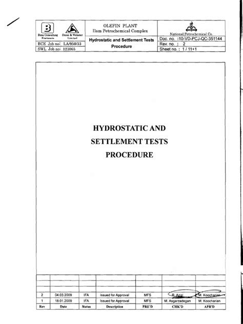 To best prepare for the course and the examination, you should strive to memorize these questions and answers. api 653 report-hydrolic test.pdf | Welding ...