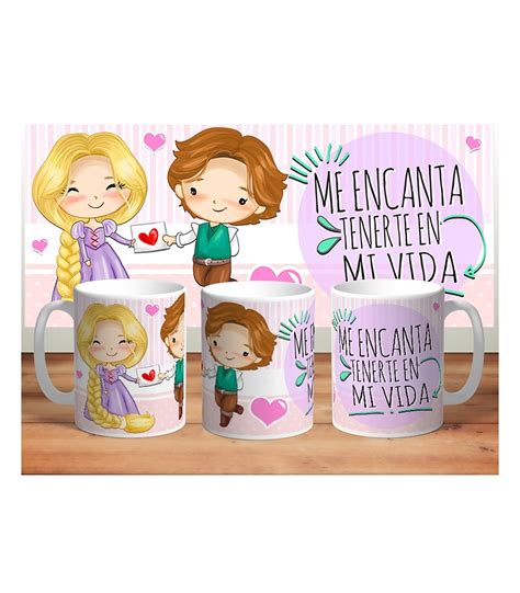 compra ya tu 💖💄 tazas de san valentín con frases de princesas disney 💖👸 por solo 12 99