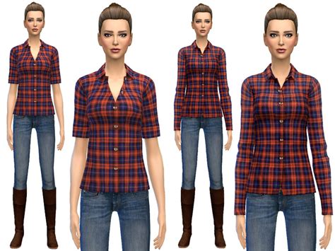 Classic Plaid Shirts The Sims 4 Catalog