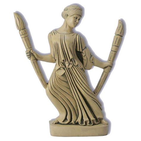 Hecate With Torches Greek Goddess Statue Witch Wicca Greek Goddess