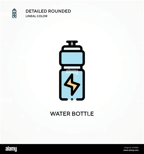 Water Bottle Vector Icon Modern Vector Illustration Concepts Easy To