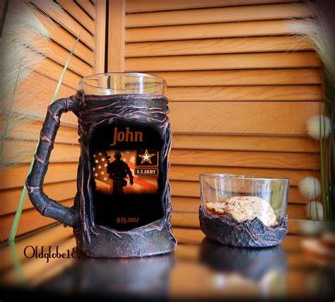 Gifts for men dad grandpa, whiskey stones gift set, cool unique birthday gifts ideas for him boyfriend husband, christmas anniversary gifts ideas: $42.99 US Army gift. Custom Beer Mug. Personalized Mug ...