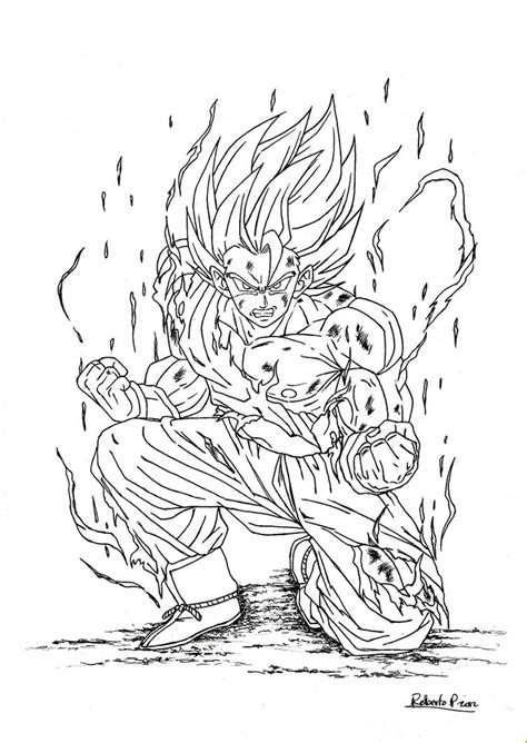 Dragon Ball Z Para Colorear Goku Fase Dios Imagui