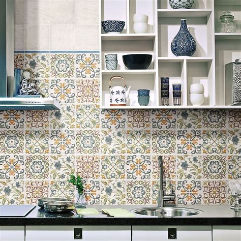 Lucy Floweret Decor Tile Kitchen Wall Tiles Moroccan Tiles Kitchen