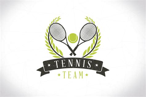 Tennis Team Logo Template Graphic By Vectorwithin Creative Fabrica