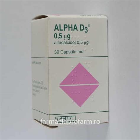 Alpha D3 050 Mcg X 30 Caps Moi 050mcg Teva Pharmaceuticals