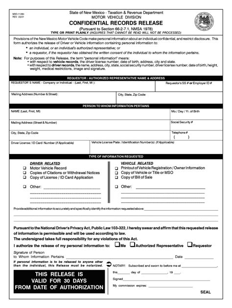 How To Fill Out A Mvd Confidential Record Release Form Fill Out And Sign