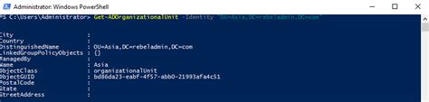 Manage Active Directory Organizational Units Ou With Powershell