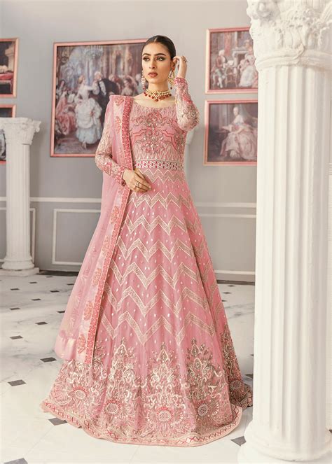 Pakistani Pink Wedding Dress Indian And Punjabi Partywear Etsy Uk