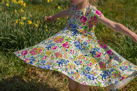 Wild Flower Summer Twirly Dress Flowers Floral Spring Easter Dress