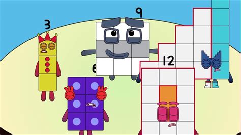 Numberblocks Band But Threes Youtube