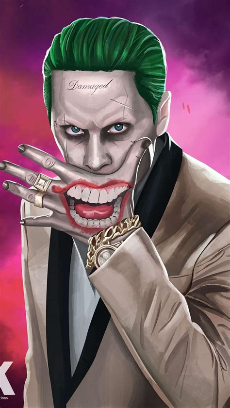 Looking for the best joker wallpaper? Joker Mobile Jared Leto Wallpapers - Wallpaper Cave