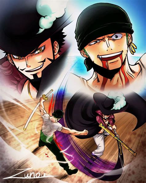 Zoro Vs Mihawk Epic Battle In One Piece