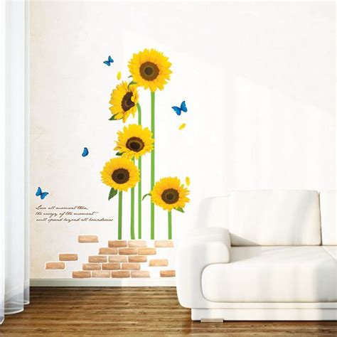 Brewster Sunflowers Border Wall Decal Artofit