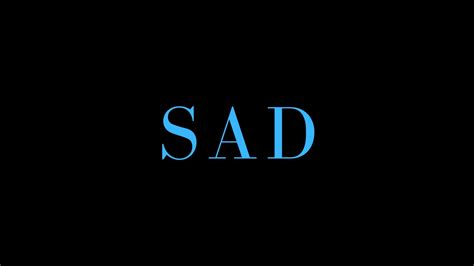 Sad Word Inscription In Black Background Hd Sad Wallpapers Hd