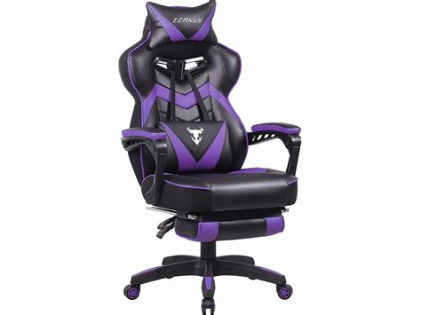 Burgundy mesh back office chair for sale. Zeanus Purple Gaming Chair, Reclining Computer Chair with ...
