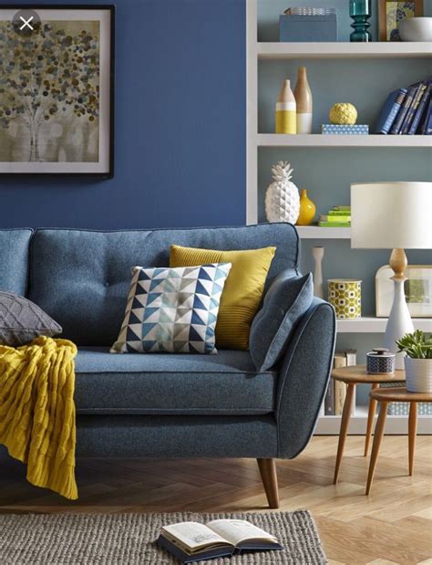 My name is joanne coe and my living room is in the small market town of hitchin, hertfordshire. Our French Connection 'Zinc' sofa | Blue sofas living room ...