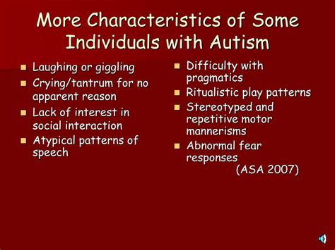 Ppt Autism A Brief Information Session By