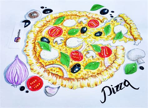 Pizza Drawing Images At Getdrawings Free Download