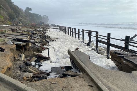 Storm Caused Damage Goes Beyond Pier At Seacliff State Beach