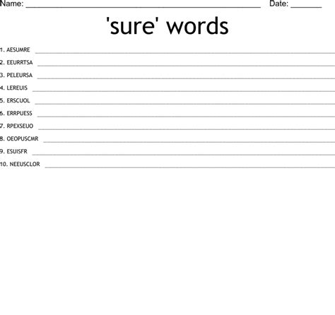 Sure And Days Of The Week Word Search Wordmint