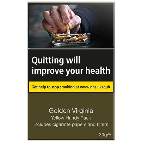 Golden Virginia Yellow 30g Handy Pack Buy Online Bull Brand