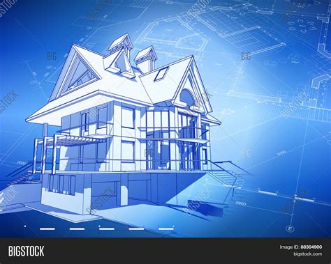 Sketch Drawing Of Blueprint House Vector Free Download Images