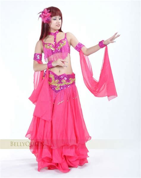 Dark Pink Costume Belly Dancing Belly Dancing Costumesbelly Dancing