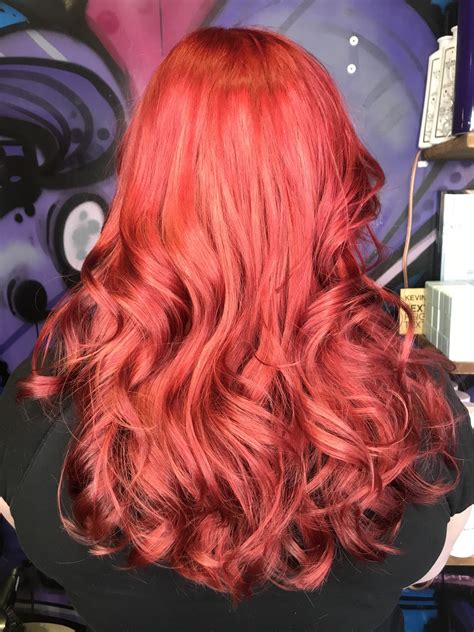 Vibrant Red Long Hair Styles Red Hair Tone Hair