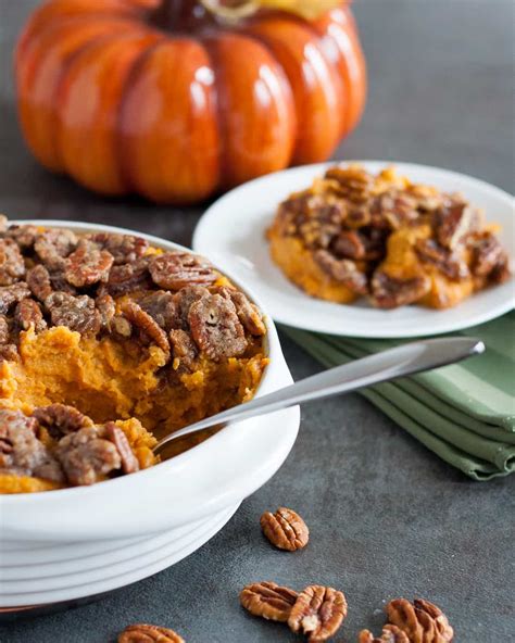 Not Too Sweet Sweet Potato Casserole With Pecans Goodie Godmother