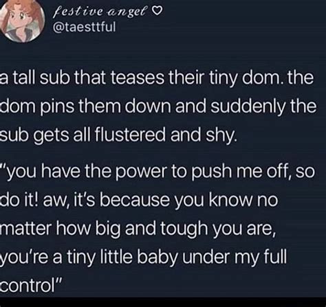 A Tall Sub That Teases Their Tiny Dom The Dom Pins Them Down And Suddenly The Sub Gets All