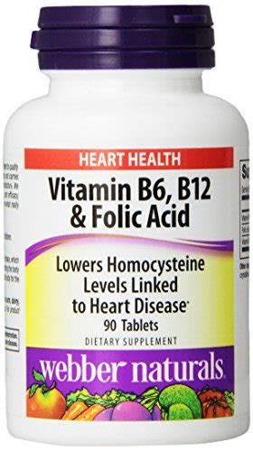 Check spelling or type a new query. Webber Naturals Vitamin B6, B12 and Folic Acid Tablets, 90 ...