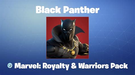 Black Panther Fortnite Outfitskin Youtube