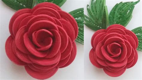How To Make Quilling Flower Rose Diy Paper Quilling Handmade