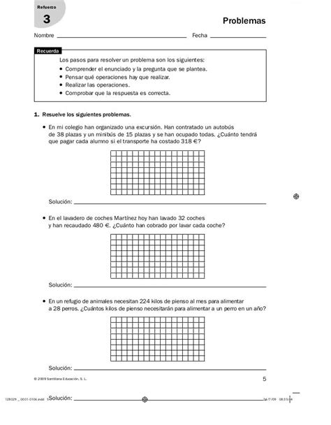 Cuaderno de trabajo para sexto grado de educación primaria 2019. 6º Santillana Cuadernillo | Matematica ejercicios ...