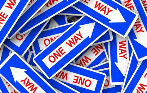 One Way Street Road Sign Arrow Note Free Image Download