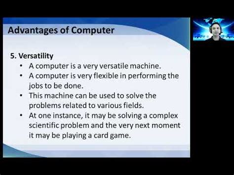 Although the internet is one of man's greatest creations, it has many disadvantages, several of which are listed in the following sections. Advantages and Disadvantages of Computers - YouTube