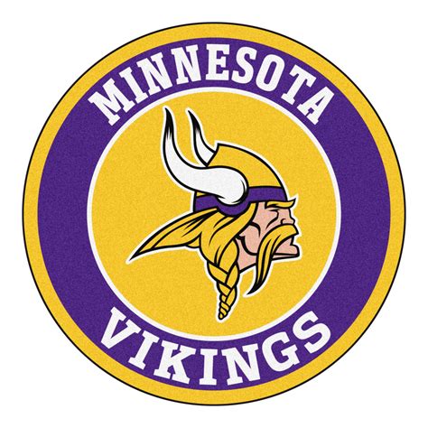 Nfl Minnesota Vikings Rounded Non Skid Mat Area Rug Equipo Minnesota