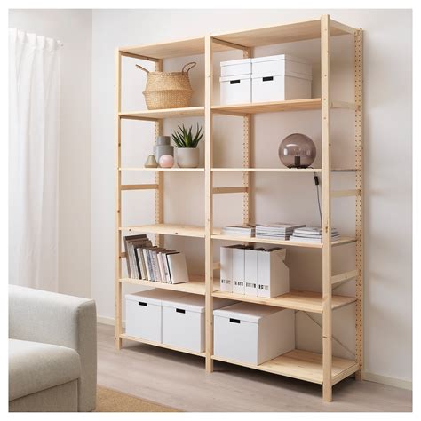 Ivar Pine 2 Sectionsshelves 174x50x226 Cm Ikea