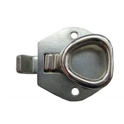 Don't pull out all of the loaded drawers simultaneously to avoid tipping over of the cabinet. Universal Corbin latch for recessed fire cabinet