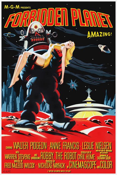 Forbidden Planet Posters By Robert Bertie Planet Poster Classic Sci Fi Movies Forbidden Planet
