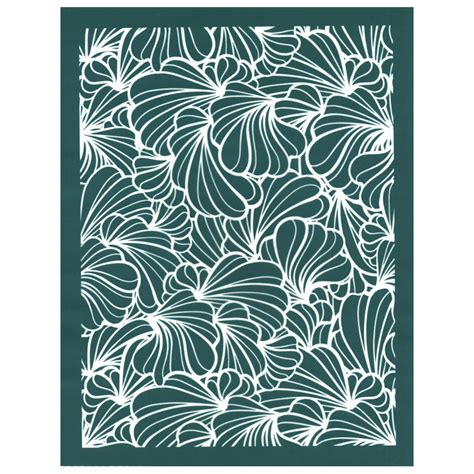 Diy Silk Screening Design Stencil Flourishing Flowers Pattern Floral