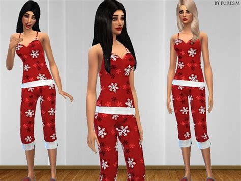 Sims 4 Christmas Pajamas