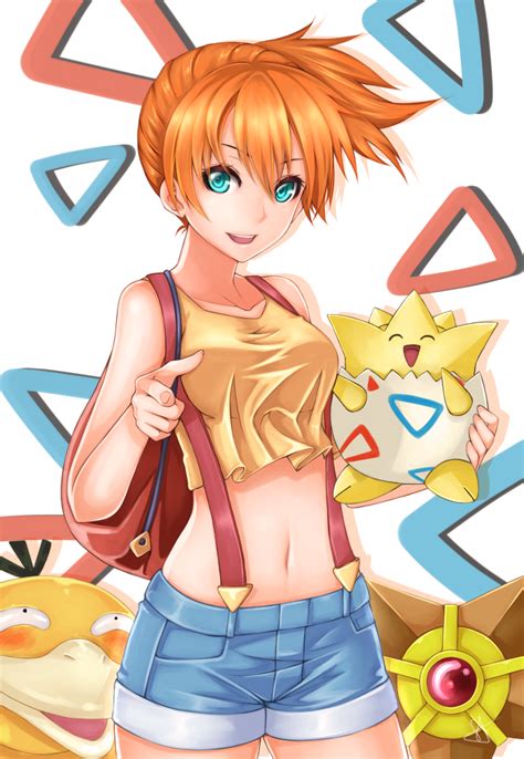 Misty Psyduck Togepi And Staryu Pokemon And 2 More Drawn By Esg