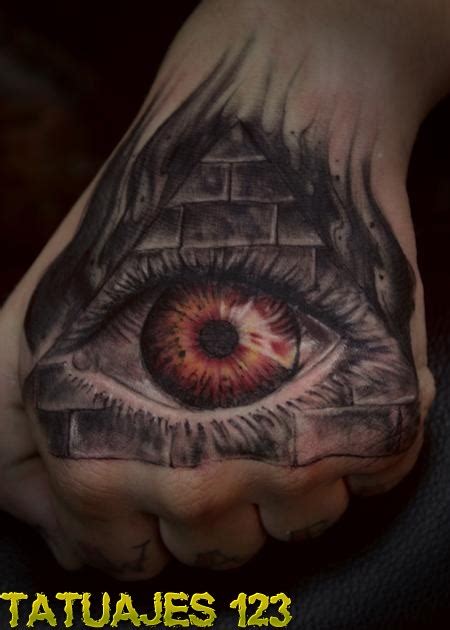 Si estos que suelen salir tanto en los pies e incluso en las manos. Ojo en la mano - Tatuajes 123
