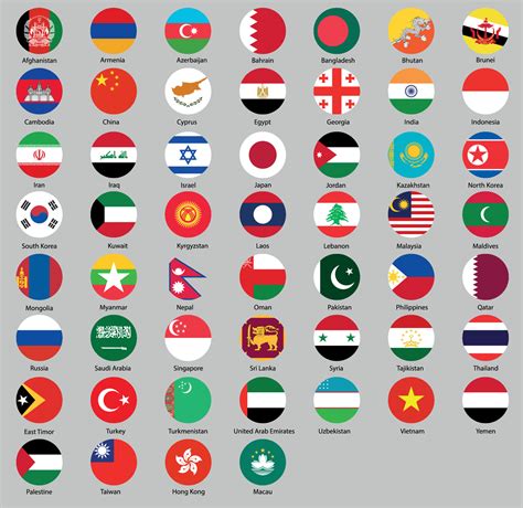 Vector Illustration Of Different Countries Flags Set 11158845 Vector