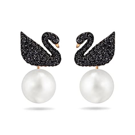Swarovski Womens Iconic Swan Jewelry Collection Rose Gold Tone Finish