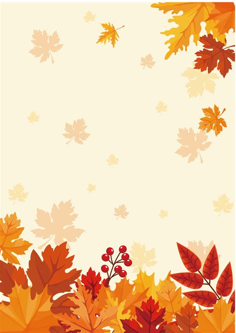 Fall Poster Background Material Season Maple Leaf Background Image