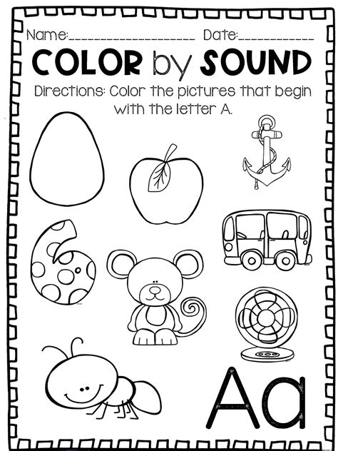 Color By Code Beginning Sound Tannery Loves Teaching